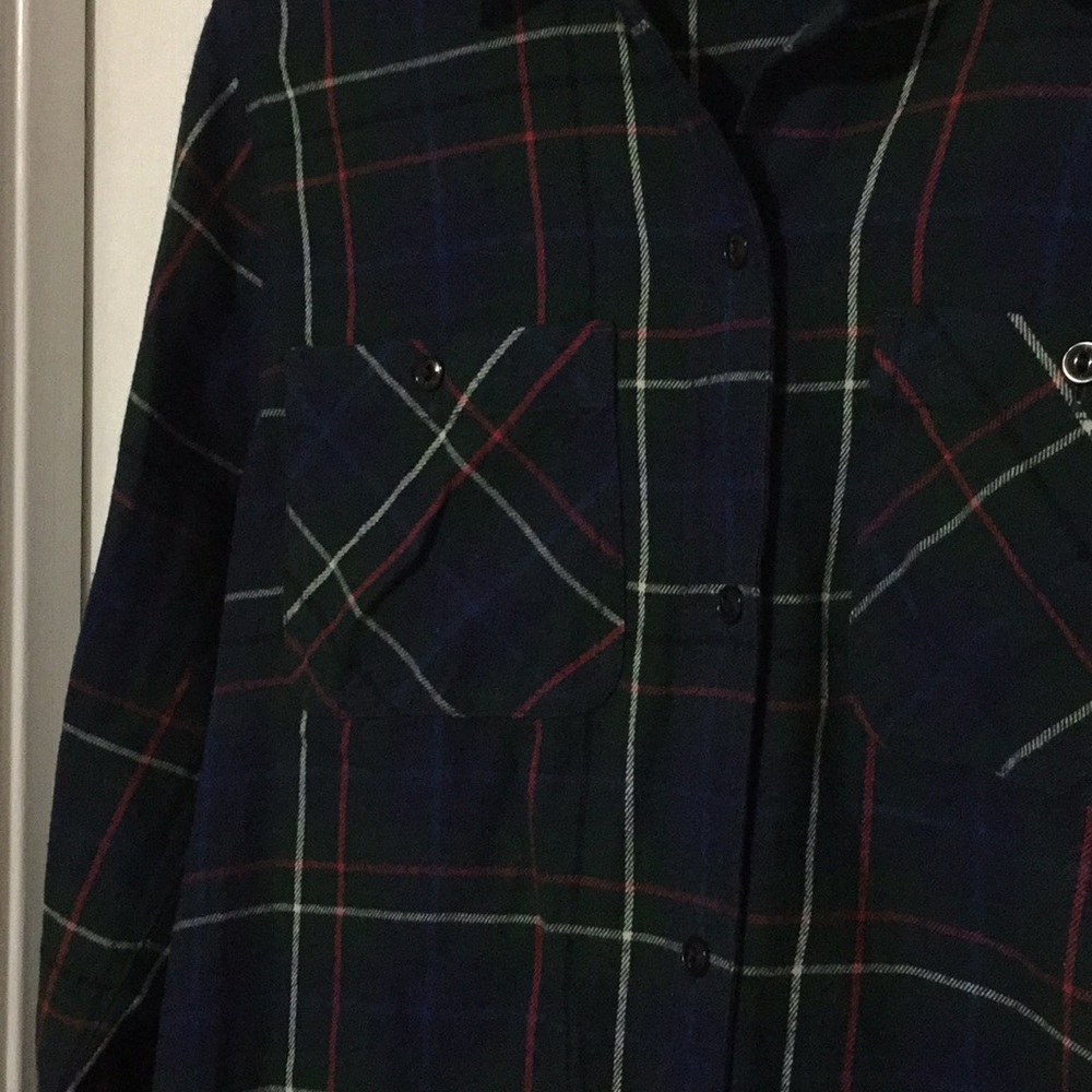 Madewell flannel button down never worn Small (ff) - Picture 3 of 7